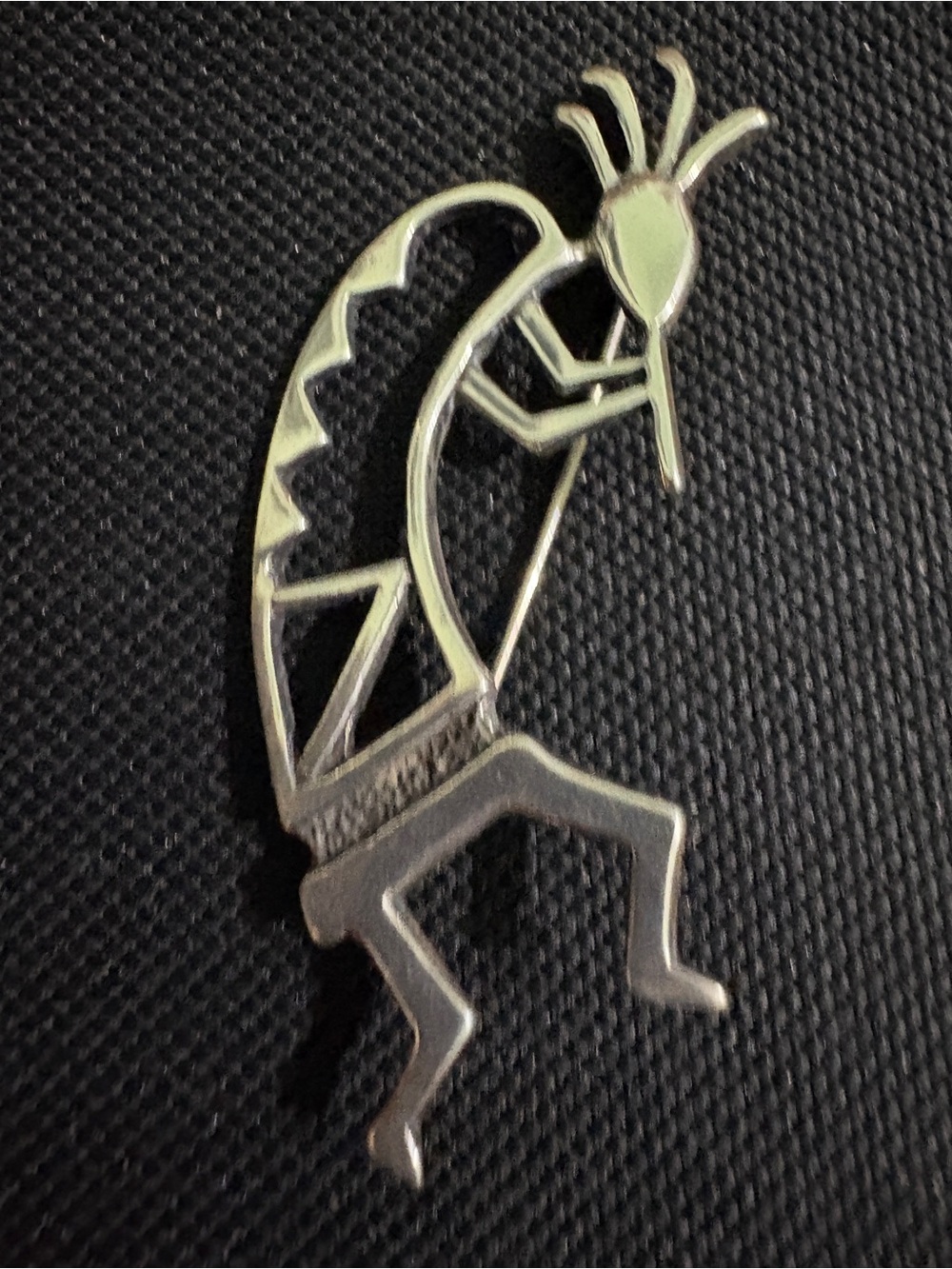Sterling Silver Kokopelli Pin Brooch - Women's Jewelry